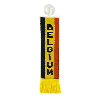 Знаме BELGIUM, с вендуза за захващане, 5х22 см.