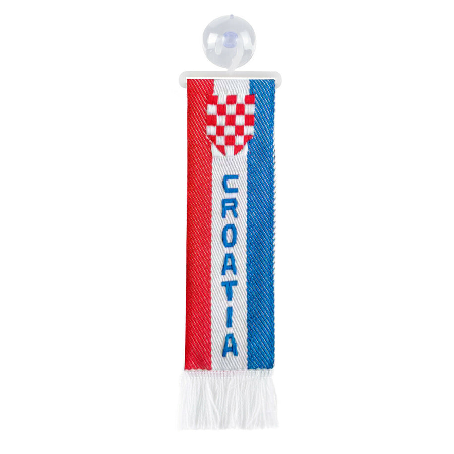 Знаме Croatia 5x22 см с вендуза за захващане