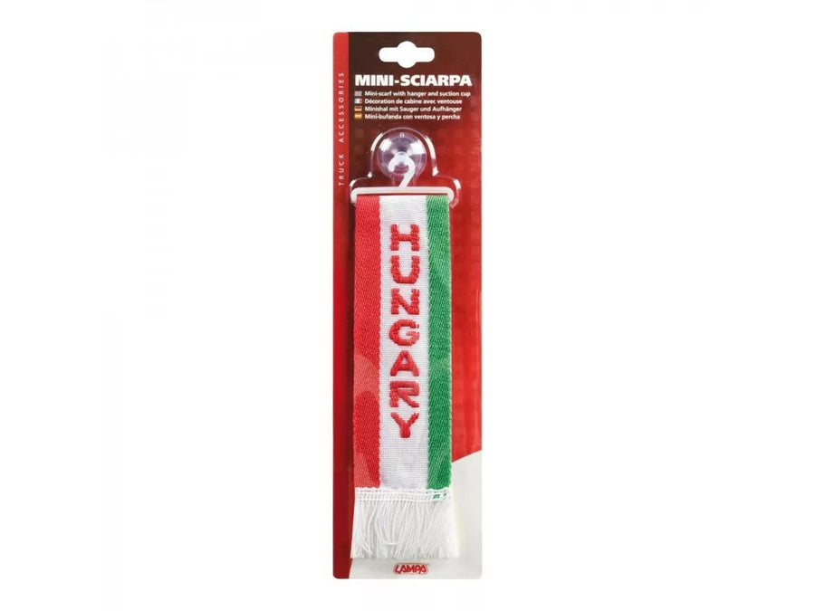 Знаме HUNGARY, с вендуза за захващане, 5х22 см.