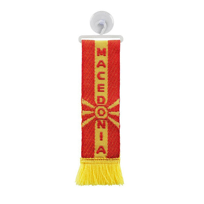 Знаме MACEDONIA, с вендуза за захващане, 5х22 см.