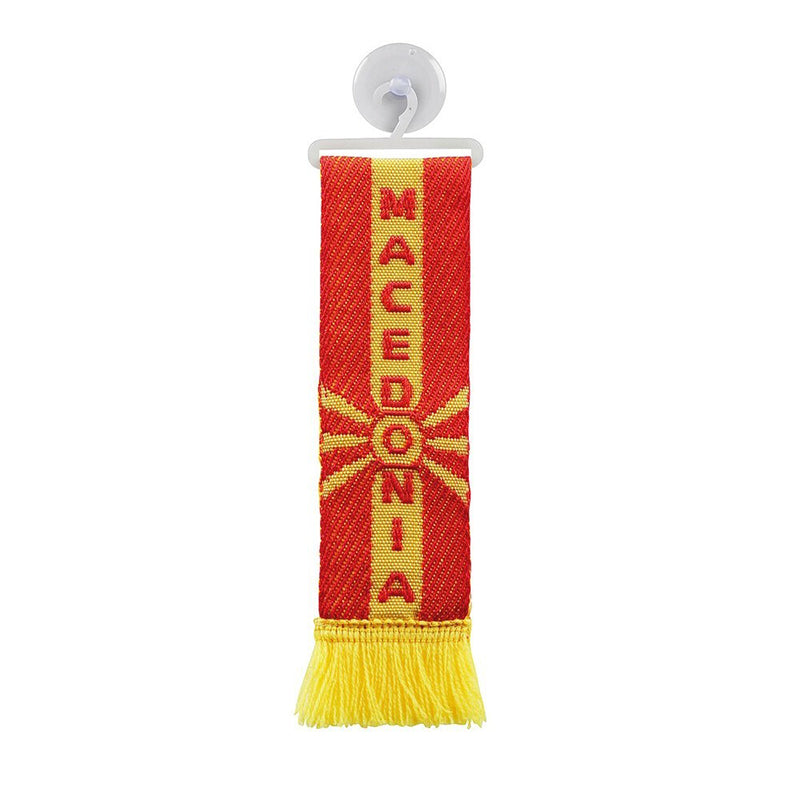 Знаме MACEDONIA, с вендуза за захващане, 5х22 см.