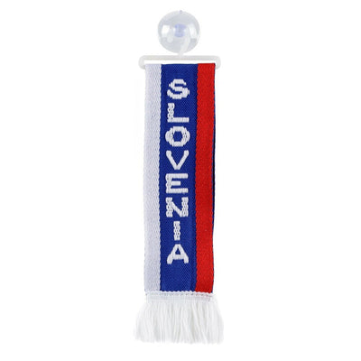 Знаме SLOVENIA, с вендуза за захващане, 5х22 см.