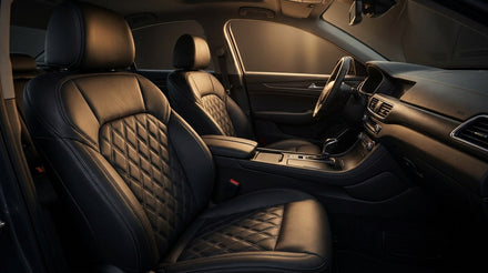 Кожени тапицерии с ромбоиден шев на седалки