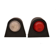 Малък LED токос, бяло/червено - 24V