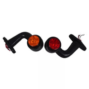 LED габарит тип рогче 12V с 8 диода, червено/жълто