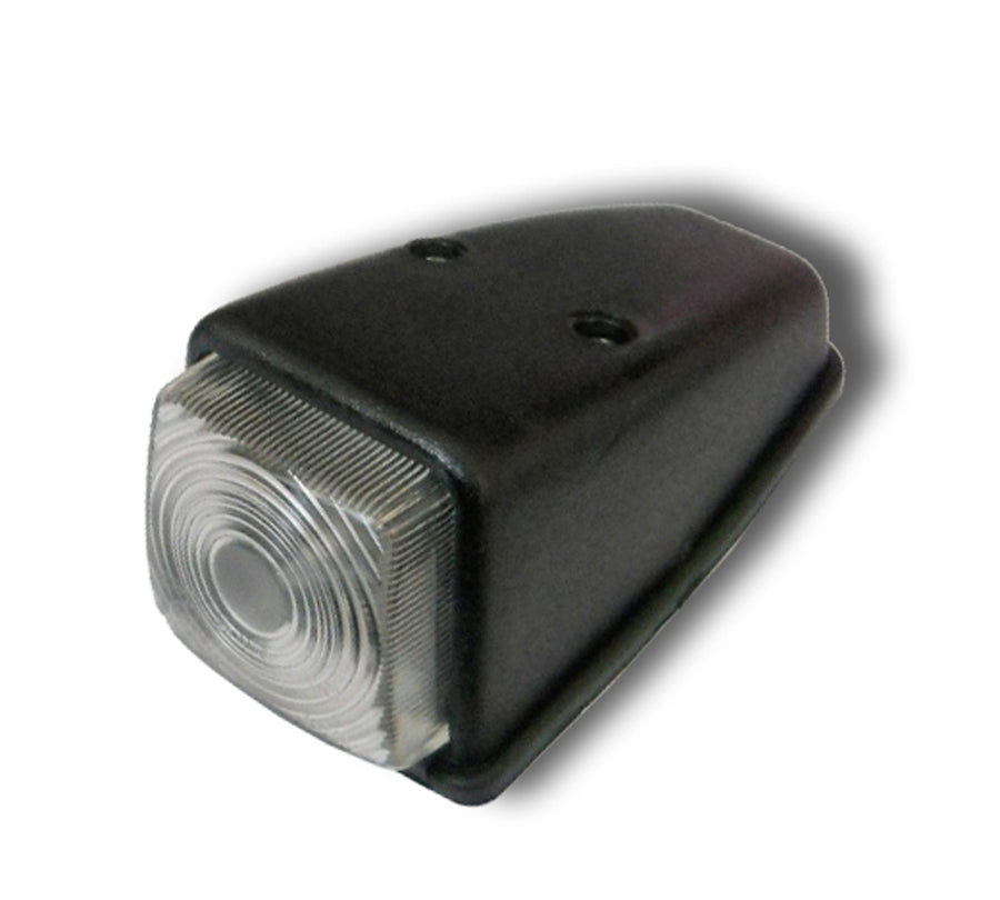 Бял габарит за ъгъл/покрив, с крушка  12/24v, Полша