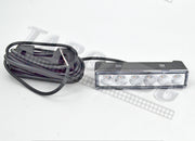 LED червена warning мигаща лампа (стоп), прозрачно стъкло, 3 функции