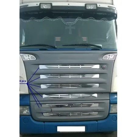 Декорация за предна решетка за Scania R 2004-2009, 6 части