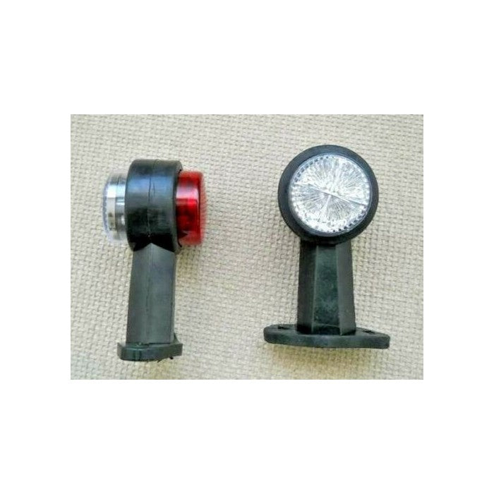 LED рогче право, червено/ бяло - 12V