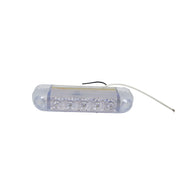 Овален LED габарит, бяла светлина - 24V