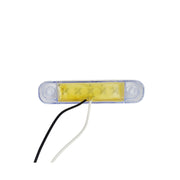 Овален LED габарит, бяла светлина - 24V