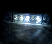 Овален LED габарит, бяла светлина - 24V