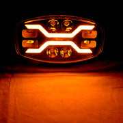 Овал Комбо LED Халоген + дневна бяла/ жълта NEON светлина, 16 диода, 12/24V
