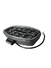 Овален LED фар с 10 диода 10-60V, дневна жълта/бяла светлина, тип Hella