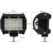 Универсален 72W Лед LED Халоген Фар Работна Лампа 12V - 24V с Насочена Spot Светлина за автомобил офроуд бус ван камион