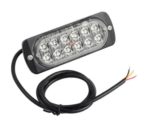 12 LED ЛЕД Аварийна Лампа За Пътна Помощ, Жълта Блиц Светлина, Мигаща