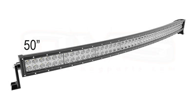 Извит 127См 288W Мощен Led Bar Лед Диоден Бар Прожектор с насочена бяла светлина 12V 24V