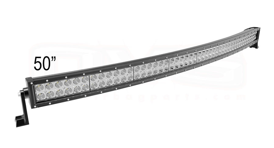 Извит 127См 288W Мощен Led Bar Лед Диоден Бар Прожектор с насочена бяла светлина 12V 24V