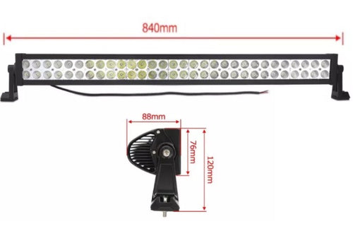 84 См 180W Мощен 4D 4Д Епистар Led Bar Лед Диоден Бар Прожектор 12V 24V 10800 Лумена