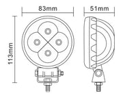 8.3 См 12W Led Лед Диоден Фар Прожектор Халоген Джип Мотор 4X4 12V 24V 720 Лумена