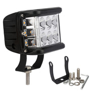 45W Лед Бар Халоген Аварийна Лампа Бяла + Оранжева Светлина 12-24V Dual Light Двойна Светлина Flash Блиц