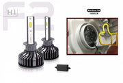 Комплект Умалени Mини LED Крушки H1 12V 24V 72W 10000lm За Фарове Canbus без Грешки
