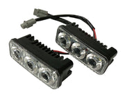 Комплект Предни Мощни 3 Led Лед Диодни Дневни Светлини 12V 3W НОВИ