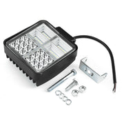 Универсален 162W Лед LED Халоген Фар Работна Лампа 12V - 24V бяла светлина + габаритна оранжева светлина за автомобил офроуд бус ван камион