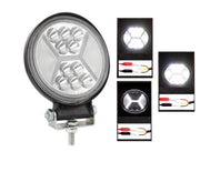 Универсален 126W Лед LED Халоген Фар Работна Лампа 12V - 24V бяла светлина + блиц мигаща бяла светлина за автомобил офроуд бус ван камион