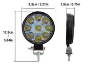Комплект от 2бр. Мини Лед LED Диоден Фар Халоген Дневни Светлини 12V - 24V за автомобил офроуд бус ван камион