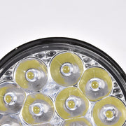 Комплект от 2бр. 42W Мини Лед LED Диоден Фар Халоген Дневни Светлини 12V - 24V за автомобил офроуд бус ван камион