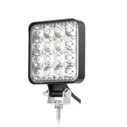 Комплект от 2бр. 48W Мини Лед LED Диоден Фар Халоген Дневни Светлини 12V - 24V за автомобил офроуд бус ван камион
