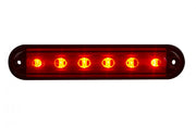 Универсален червен LED габарит с 6 диода, тип трети стоп.
