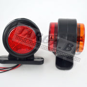 Късо LED рогче, червено/жълто, 12/24V