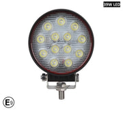 12См 39W Супер Мощен Кръгъл PRO Led Диоден Халоген Лед Лампа Прожектор 12V 24V