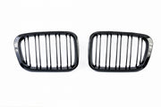 Двойни Бъбреци Решетки за BMW E46 Pre-Facelift Преди Фейслифт 1998-2001 Черен Гланц