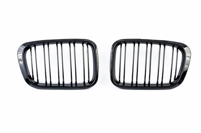 Двойни Бъбреци Решетки за BMW E46 Pre-Facelift Преди Фейслифт 1998-2001 Черен Гланц