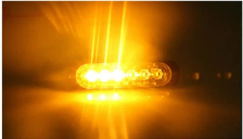 6 LED Аварийна Лампа За Пътна Помощ, Жълта Блиц Светлина, Мигаща