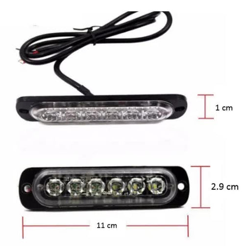6 LED Аварийна Лампа За Пътна Помощ, Жълта Блиц Светлина, Мигаща