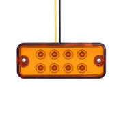 Оранжев LED Габарит / Светлина / Токос, с 8 диода - 12V - 99mm x 40mm