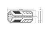 Комплект LED Диодни Стопове, Динамичен Мигач, 7 Функции, 12/24V