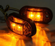 1 Брой 12V Оранжев Led Лед Диоден Маркер Габарит Токос за Бус Камион Ремарке