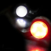Комплект от 2бр. Странични Маркери Габарити тип рогче За Камион Тир Ремарке Платформа 12V - 24V бяла + червена светлина