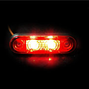 ЧЕРВЕН LED Заден Маркер Токос Габарит за Бус Платформа Камион Ремарке Автобус - 75 мм х 22мм - 24V