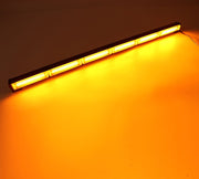 90см LED Сигнален Блиц Бар 108W 12V / 24V – 9 Режима, Оранжева Аварийна Лампа за Пътна Помощ, Репатрак, Платформа и Камион