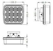 LED Аварийна Светлина Безжични Wireless светлини Mагнит 12v 24v Оранжеви Блиц Мигаща Светлина