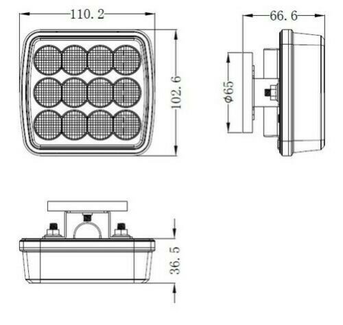 LED Аварийна Светлина Безжични Wireless светлини Mагнит 12v 24v Оранжеви Блиц Мигаща Светлина
