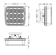 Безжични Wireless стопове стоп светлина с Mагнит 12-24v Лед Led Червени Светлини за Ремарке