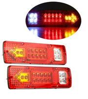 Комплект LED стопове стоп светлина с мигач задна светлина 12v за камион бус ТИР ремарке каравана 29 x 8 cm