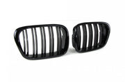Двойни Бъбреци Решетки За BMW E39 1995 - 2003г. Черен Гланц Лак